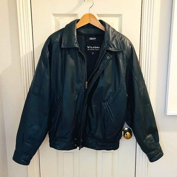 Wilsons Leather Other - EUC vintage Wilsons men's black leather jacket